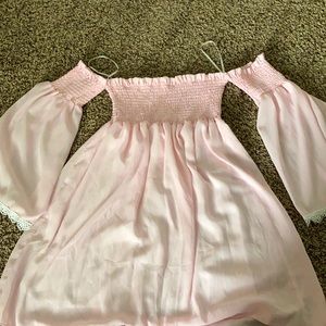 Strapless Pink Dress